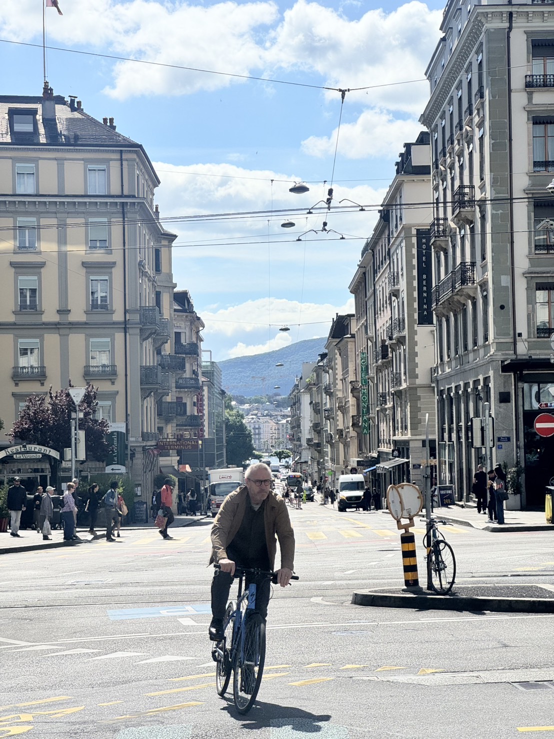 People photographed in a city